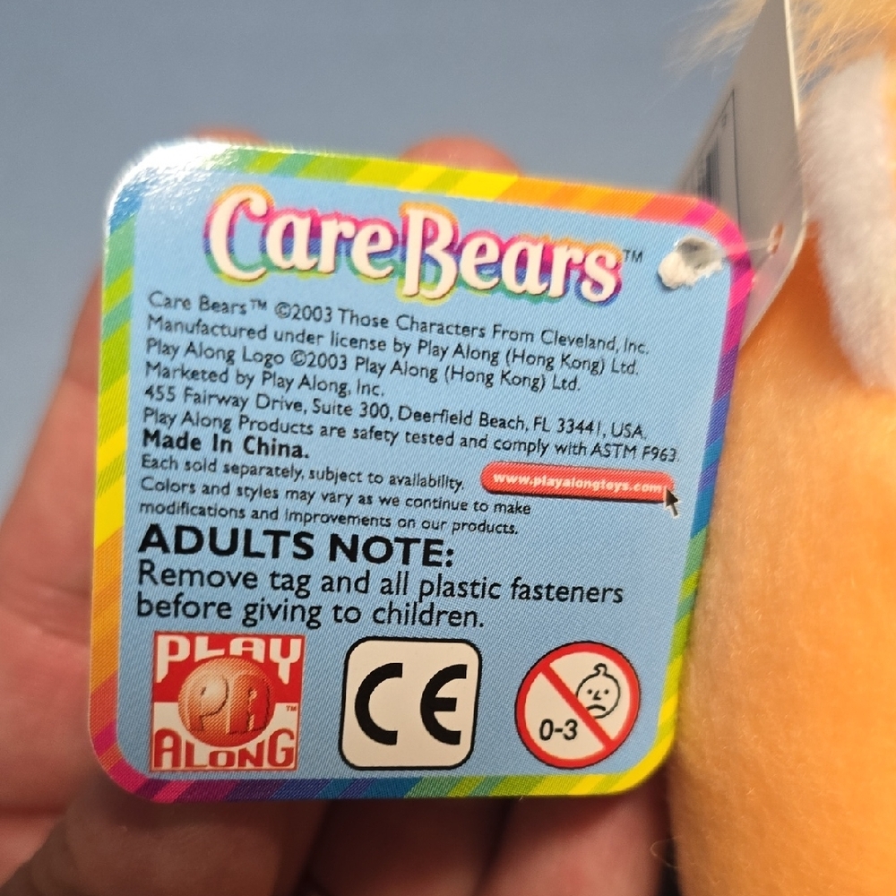 Care Bears Friend Bear Stuffed Animal Plush 2003 - Picture 4 of 7